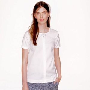 J.Crew Jeweled Bow Top